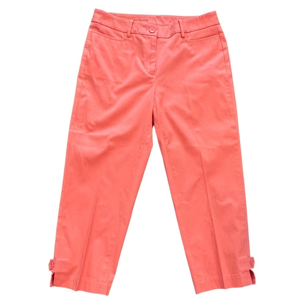 NWOT Talbots Size 4 Peach Perfect Skimmer Pants Cotton-Spandex